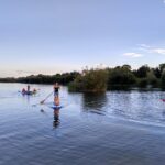 Paddling at Cotswold Water Park Hire